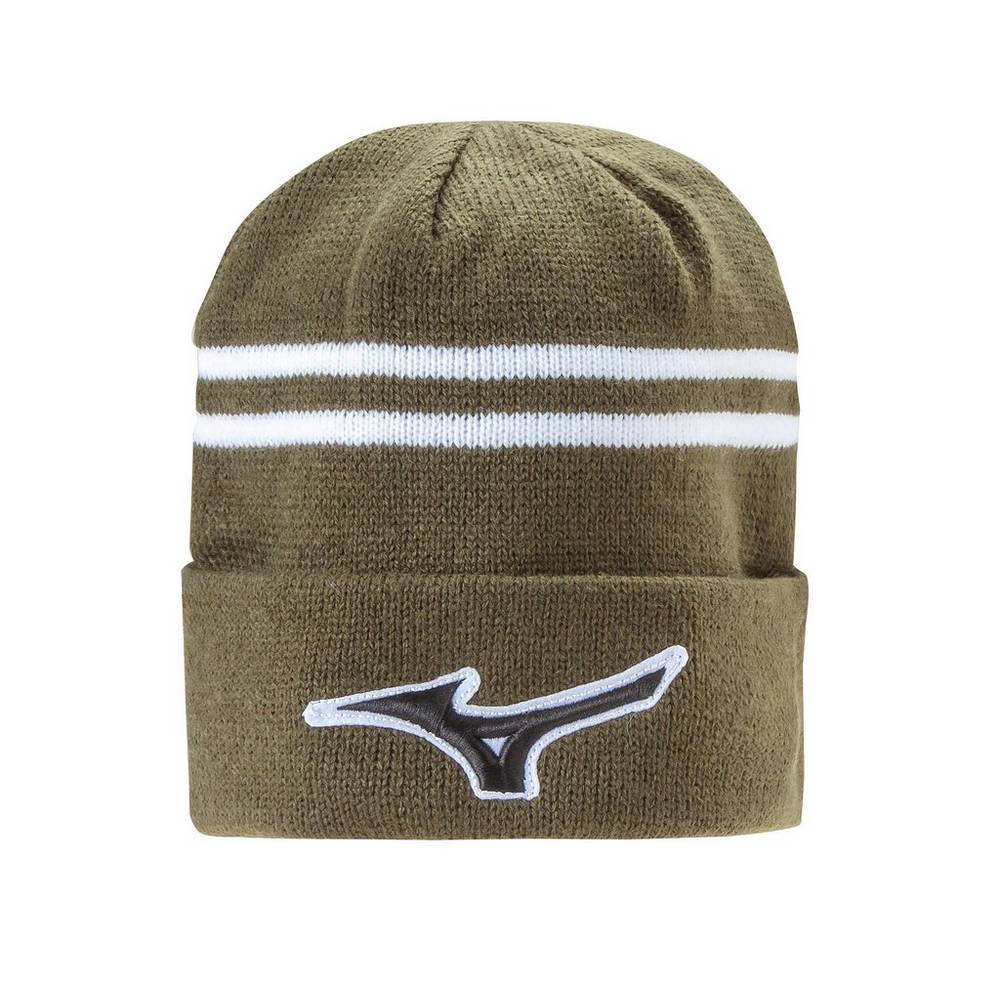 Chapéu Mizuno Golfe RUNBIRD® Beanie - Homem - Caqui - JZYIB9384